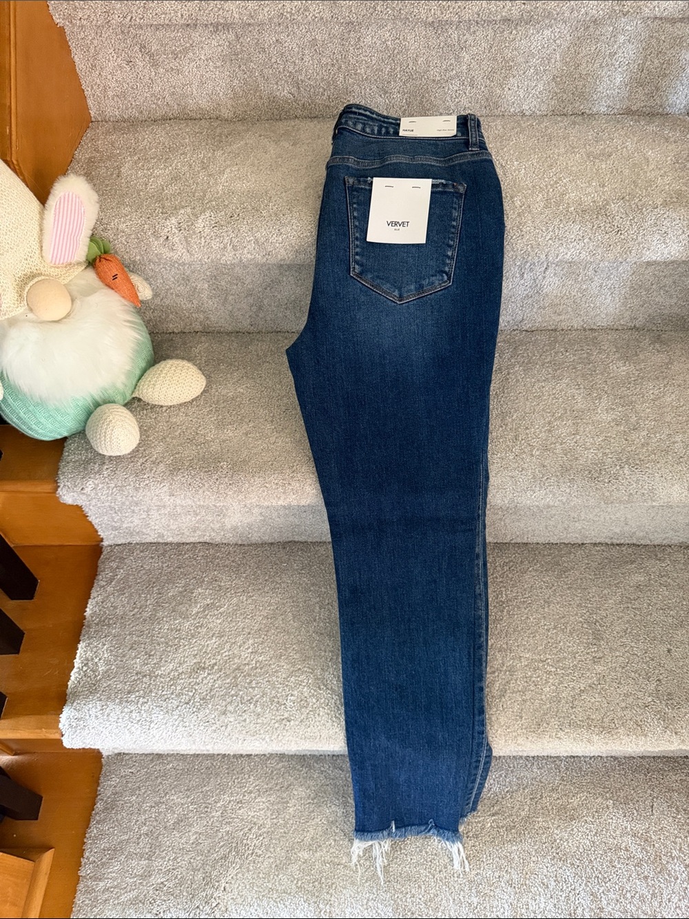 Vervet High-Rise Dark Blue Skinny Jeans - Women's